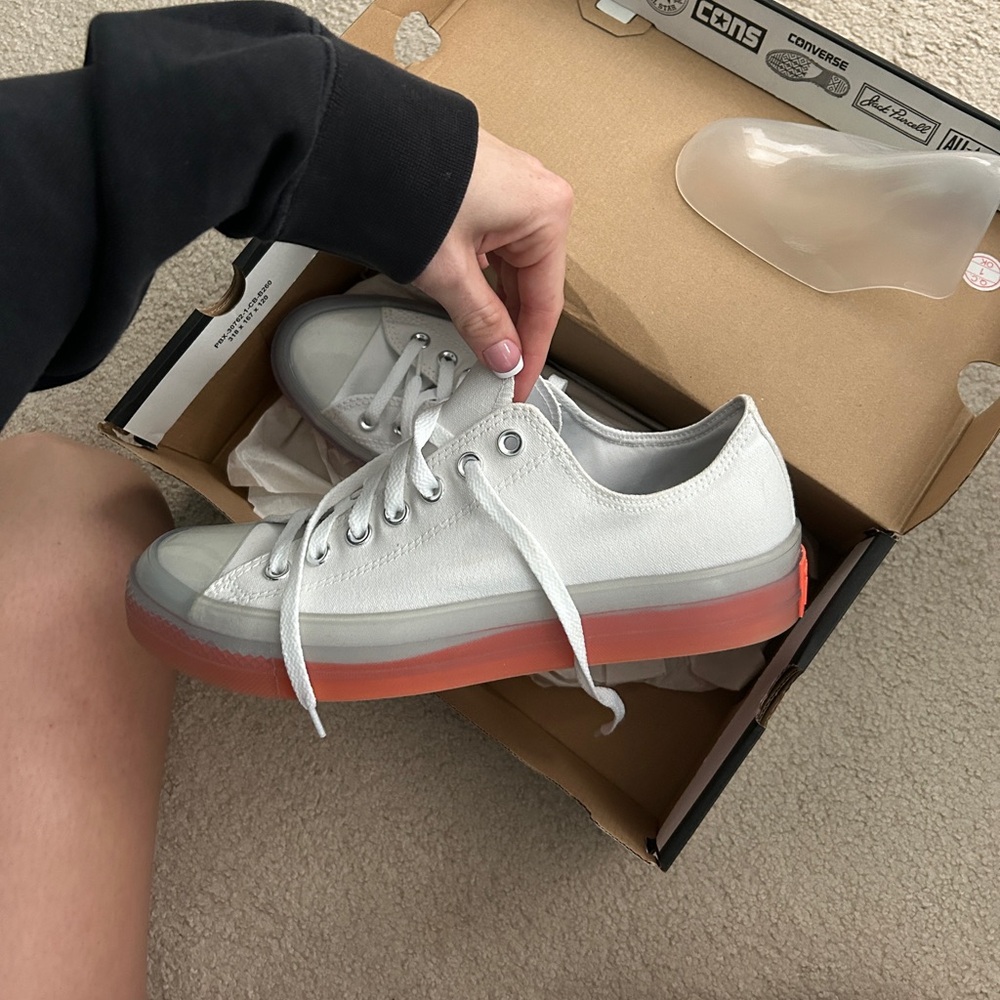 White Converse rare sole color